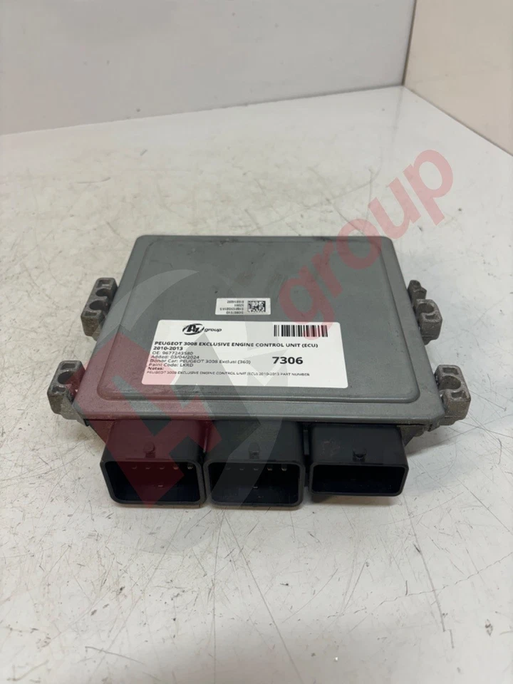 PEUGEOT 3008 EXCLUSIVE ENGINE CONTROL UNIT (ECU) 2010-2013 9677243580 - Image 1 of 4