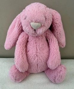 Jellycat kleines Sorbet Bashful Bunny Kaninchen Stofftier Komfort rosa Baby Schnuller - Bild 1 von 7