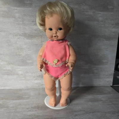 Muñeca Mattel Baby Tender Love 16” vintage 1969 ropa original, sin zapatos Foto 1 de 4