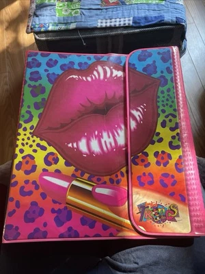 Trapper Keeper Lisa Frank Trends Cheetah Lips And Lipstick Vintage Rare - Image 1 of 4