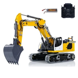 LESU 1:14 Aoue LR945 RC Hydraulic Metal Excavator RTR 3Arms Digger Painted Model - Picture 1 of 12