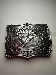 Silver Cavender’s Belt Buckle All Around Champion New With tags - Picture 1 of 4
