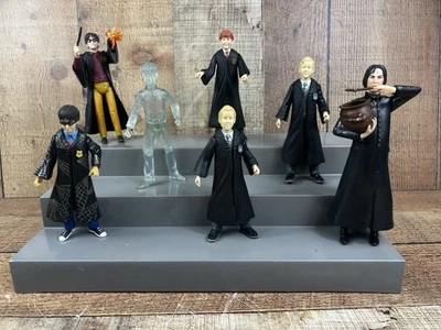 Lote de 7 figuras de acción 2001 Mattel Harry Potter La piedra filosofal Ron Malfoy Foto 1 de 4