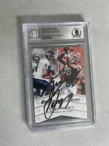 Tony Gonzalez signed encapsulated Card Beckett BAS cert slabbed 2007 Upper Deck - Picture 1 of 3