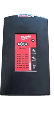 7 teiliges Milwaukee SDS Plus Bohrer Steinbohrer Hammerbohrer Set 4 schneidig
