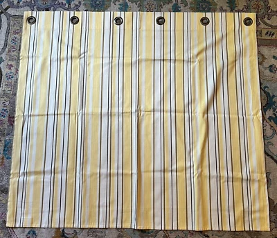 4 Paneles Cortina Pottery Barn Amarillo Blanco Negro Rayas Ojal Algodón "38x44" Foto 1 de 4