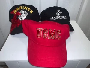 USMC Marine Corps Adjustable SnapBack L/ XL  Hat - Picture 1 of 20