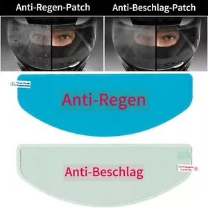 2er-Set Anti-Beschlag- und Anti-Regen-Aufkleber für Helme - Bild 1 von 1