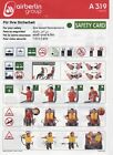 airberlin Safety Card Airbus A319 Issue 2