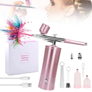 Portable Airbrush Kit with Compressor Handheld Cordless Air Brush Pen - Picture 1 of 13