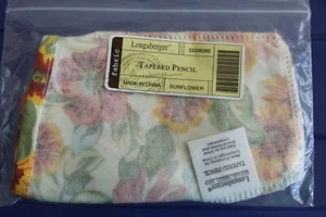 Longaberger Girasol Floral Cónico Lápiz Cónico Cesta Forro #23306260 - NUEVO - Imagen 1 de 5