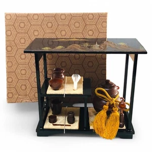 Japanese Dollhouse Hina Doll Tea Ceremony Chadougu Mini Display Furniture T17 - Picture 1 of 16