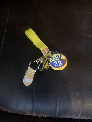 LeBron James LA Lakers #23 Rubber And Metal Keychain New! Fast Shipping! - Image 1 of 3