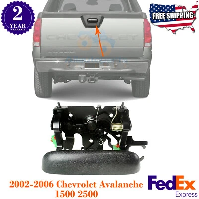 Palanca de manija de puerta trasera negra para Chevrolet Avalanche 1500 2500 2002-2006 Foto 1 de 4