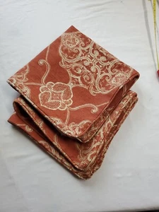Pottery Barn Alana Medaillon Kissen Flachs Bezug 2er Set Rost 24x24 Euro Kissenbezüge - Bild 1 von 6