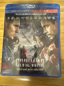 Captain America: Civil War (Blu-ray 3D, 2016) Brand New - Imagen 1 de 2