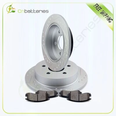 Rear Brake Rotors Ceramic Pads For Buick Century Chevy Impala Pontiac Montana - Image 1 of 4