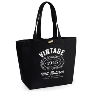 80 Cumpleaños Vintage Regalo Mujeres Damas Bolso de Compras Regalo Idea - Imagen 1 de 7