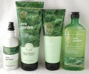 4 Bath Body Works AROMATHERAPY ZEN GARDEN Mimosa Lotion Cream Oil Bath Wash NEW - Picture 1 of 12