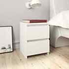 Bedside Cabinet White 30x30x40 cm Engineered Wood vidaXL