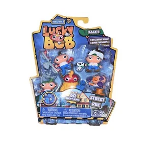 New Sealed Lucky Bob Collectable Street Rue Mini Figure 5 Pack Series 1 - Picture 1 of 2