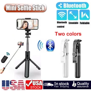 US Selfie Stick Tripod Remote Desktop Stand Phone Holder For iPhone Samsung LOT - Picture 1 of 16