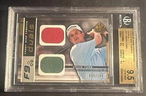 2003 SP Game Used Edition Front Nine Fabrics Dual /100 David Toms #F9-DT BGS 9.5 - Picture 1 of 2