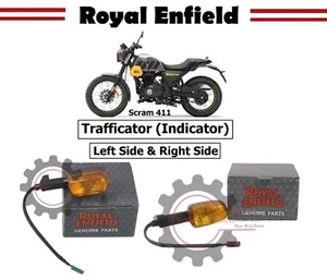Royal Enfield Scram 411 "Left & Right Side Trafficator Assy With Bulb" - Foto 1 di 12