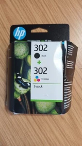 HP X4D37AE 302 Black Tri-Colour Original Ink Cartridges 2 Pack - OPENED - Photo 1/3