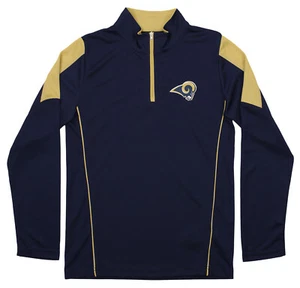 Outerstuff Youth NFL Los Angeles Rams Lightweight 1/4 Zip Pullover - Picture 1 of 5