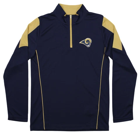Outerstuff Youth NFL Los Angeles Rams Lightweight 1/4 Zip Pullover Cover