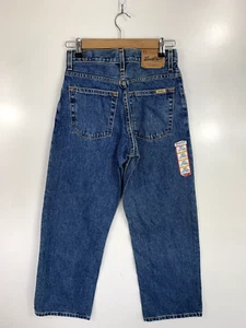 Levis Strauss Boy's 14 Jeans Loose Straight Denim Blue Logo Pockets NEW - Picture 1 of 7