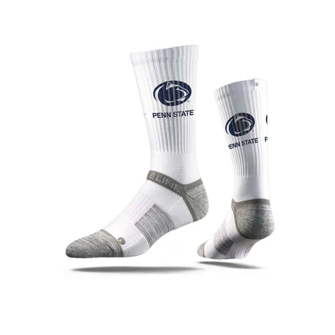 Penn State Strideline Premium Crew Sock - White Cover