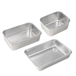 Stainless Steel Tiramisu Tray Mold Cake Pans with Cover for Baking Enthusiasts - Picture 1 of 11