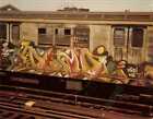 Graffiti Street Art photo A4 piece on a r22 subway train new york 1979