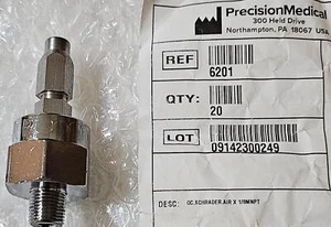 Precision Medical 6201 Medical Air Schrader Steckerkupplung!  N - Bild 1 von 2