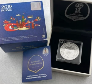 2018 Australia FIFA World Cup Russia $1 Pure Silver 1oz Coin - Imagen 1 de 7