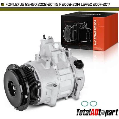 Compresor de aire acondicionado con embrague para Lexus GS460 2008-2011 LS460 2007-2017 V8 4,6 L 5,0 L Foto 1 de 4