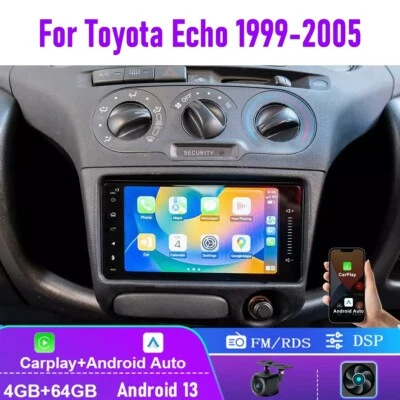 7'' Apple CarPlay Android auto Head unit car radio For Toyota Echo 1999-2005 - Image 1 of 4