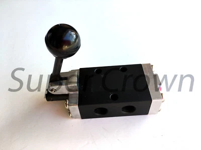 Pneumatic Hand Lever Valve 3 Port 2 Position Toggle Manual Contol SH-306-02 NPT - Image 1 of 4