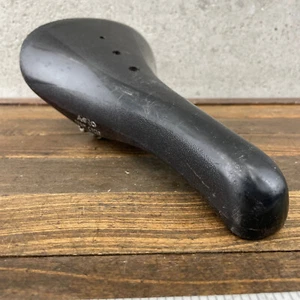 Aero Team Cycle Seat Saddle Old School BMX Viscount 2169 OG 80s Black Plastic C1 - Picture 1 of 21