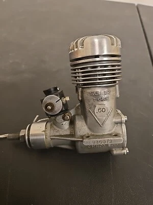 Vintage Super Tigre 60 Head RC Glow / Nitro Airplane Engine .60 With Carb M1 - Image 1 of 4