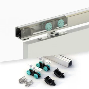 Schiebetürsystem für 1 Tür bis 60 kg Laufschiene 180 cm, Schiebetürbeschlag - Bild 1 von 7