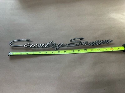 66 1966 Ford «Country седан» надпись табличка с именем / эмблема OEM c6ab-71291-a - Изображение 1 из 3