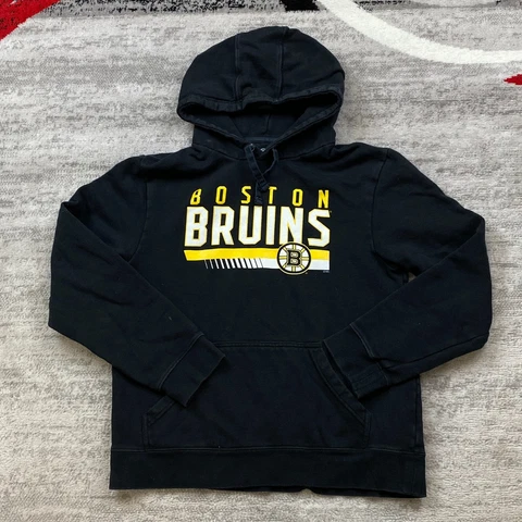 Boston Bruins Sweater Boys Medium Black Yellow White Hoodie NHL Hockey Youth Cover