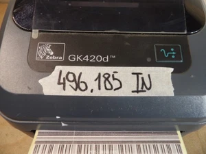 Zebra GK420D Direct Thermal Barcode Label Printer USB LAN - 496185 INCH / LINE - Afbeelding 1 van 6