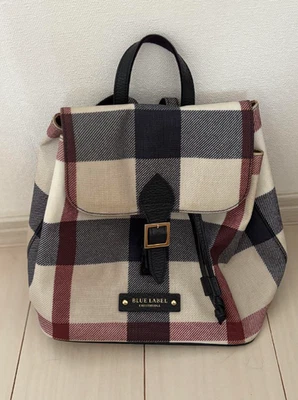 Burberry Backpack Blue Label Nova Check Women Bag JPN Original LTD Collection VH - Image 1 of 4