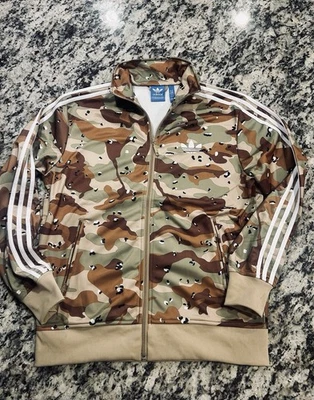 🔥 RARE Adidas Desert Storm “chocolate chip” Camo Jacket Sz L - Image 1 of 4