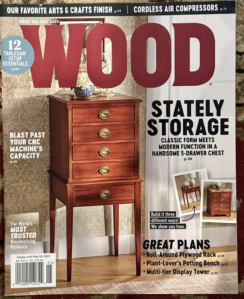 WOOD MAGAZINE MAY 2025 STATELY STORAGE Foto 1 de 1