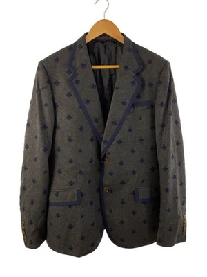 GUCCI Tailored Jacket Wool GRY Patterned 421650 Z505C - Image 1 of 4